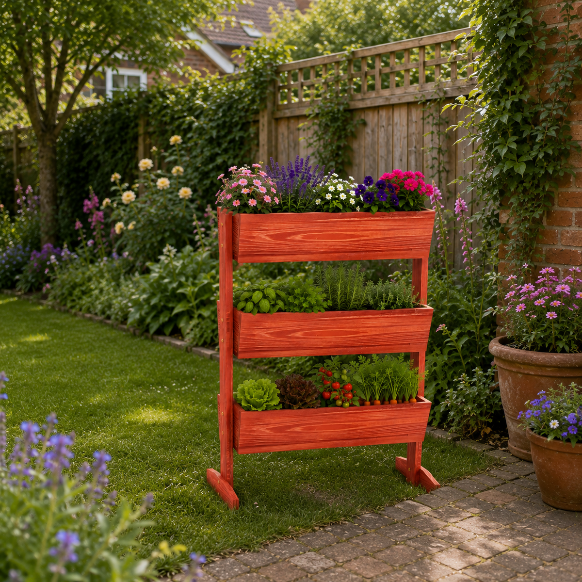 Trovic 3-Tier Vertical Trough Planter Caelvorne