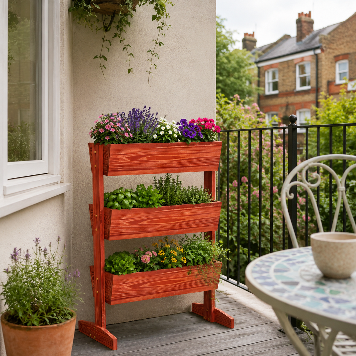 Trovic 3-Tier Vertical Trough Planter Caelvorne