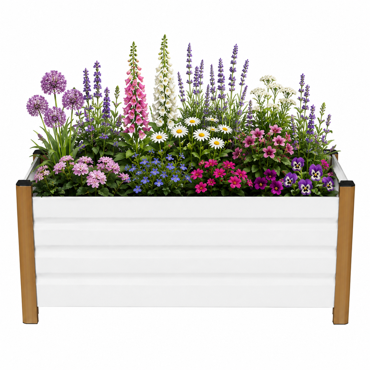 Vatria Rectangular Raised Garden Bed Caelvorne