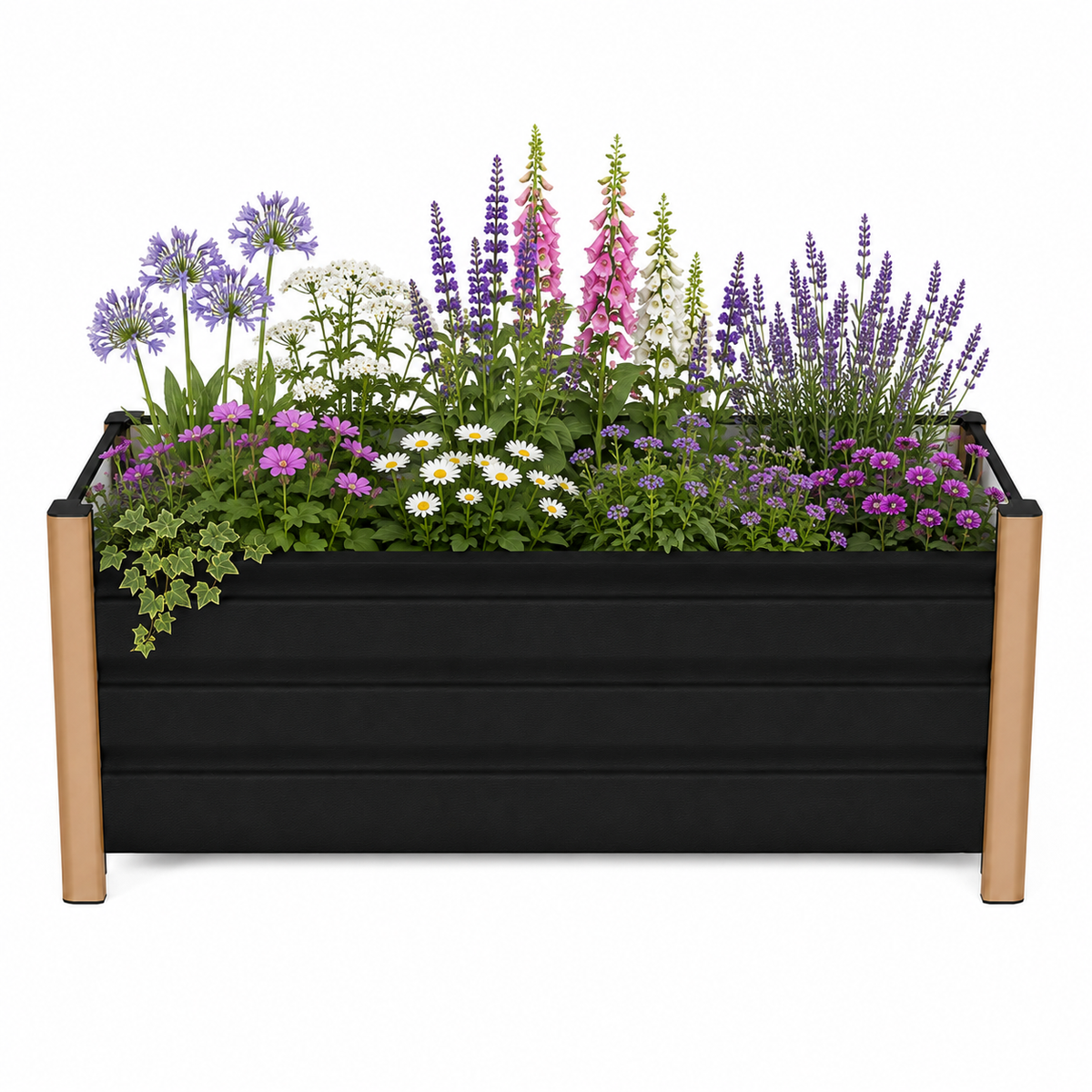 Vatria Rectangular Raised Garden Bed Caelvorne