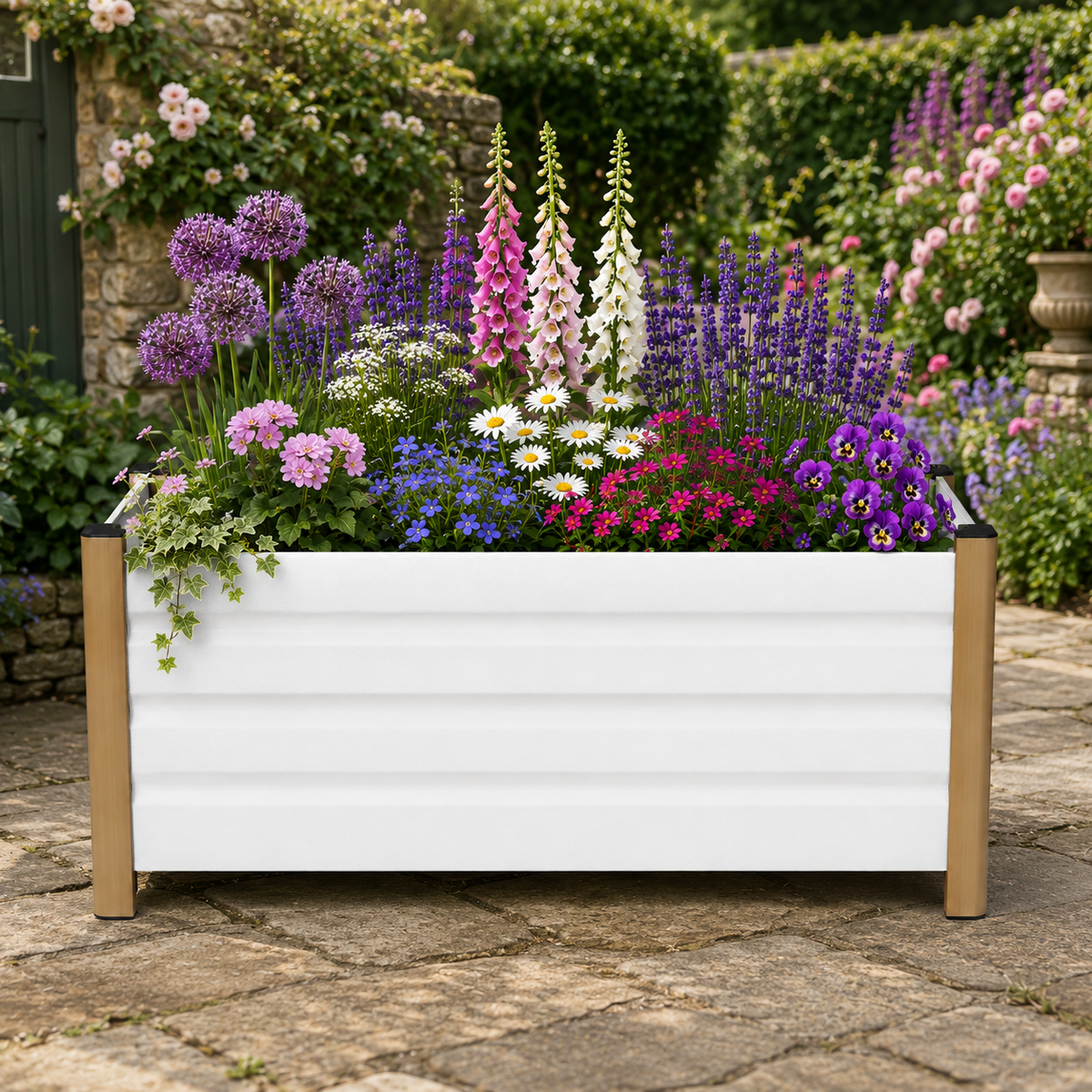 Vatria Rectangular Raised Garden Bed Caelvorne