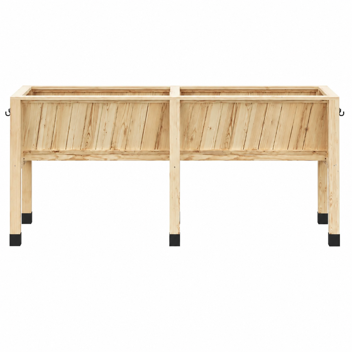 Verdor Standing Slatted Raised Planter Bed Natural Caelvorne
