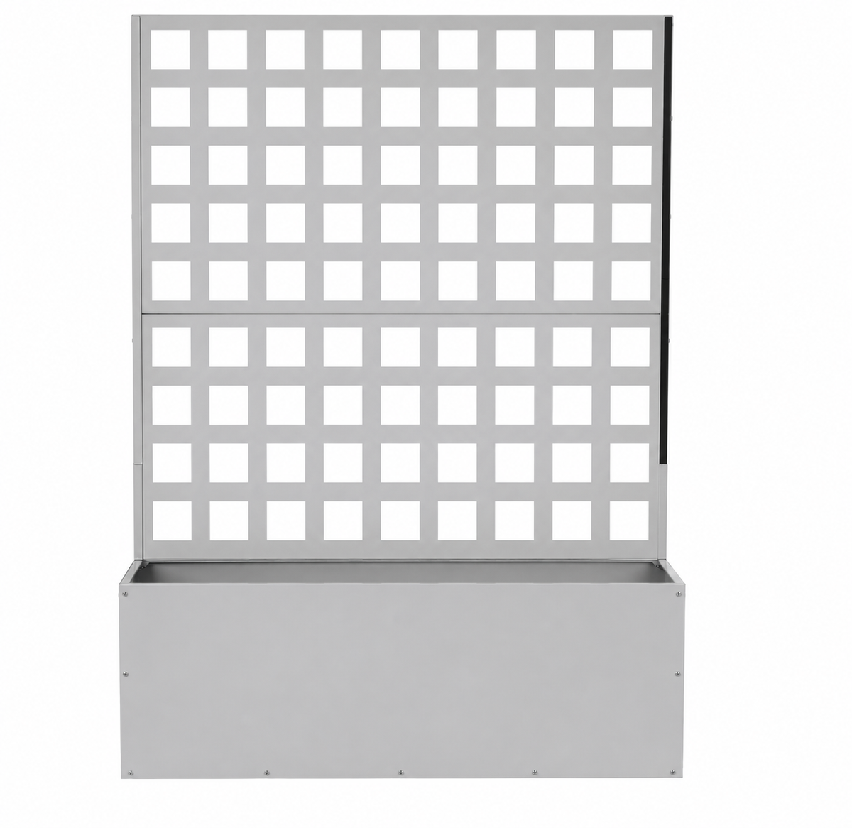 Vesper Grid Trellis Trough Planter White Caelvorne