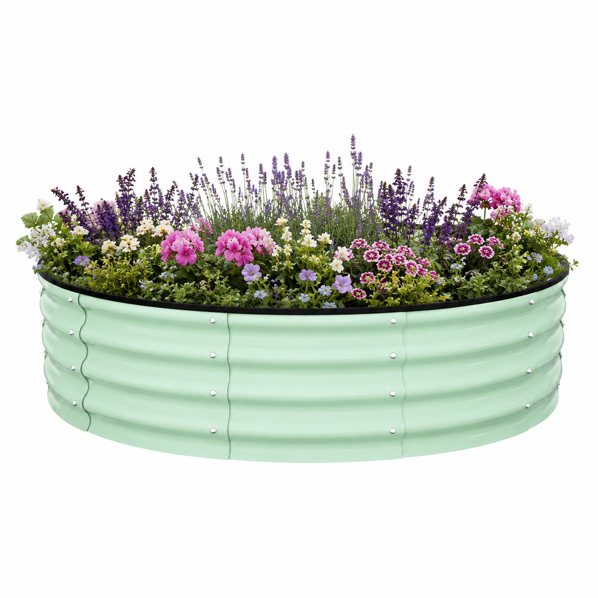 Vibran Round Corrugated Garden Beds Caelvorne