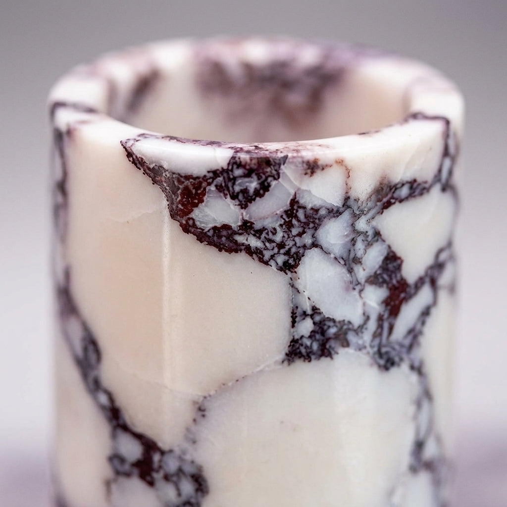 Violena Marble Cylinder Vase Caelvorne