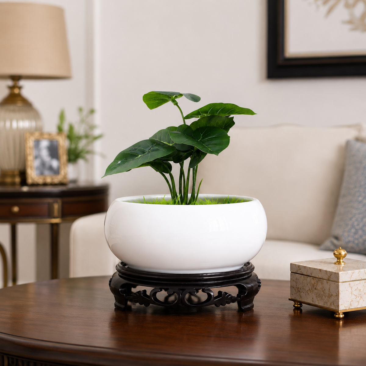 Vurita Round Hydroponic Bowl Plant Pot Caelvorne